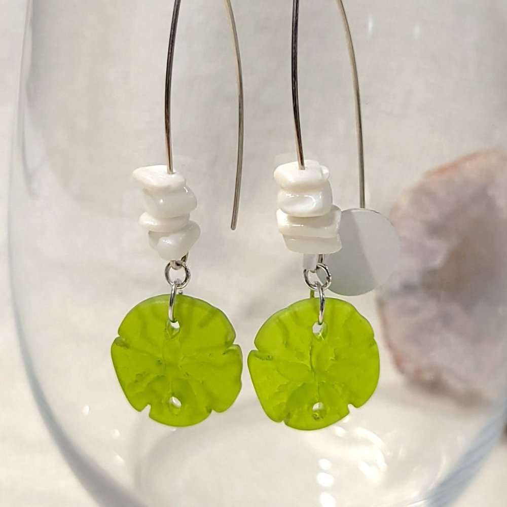Pukka and Recycled Glass Earrings